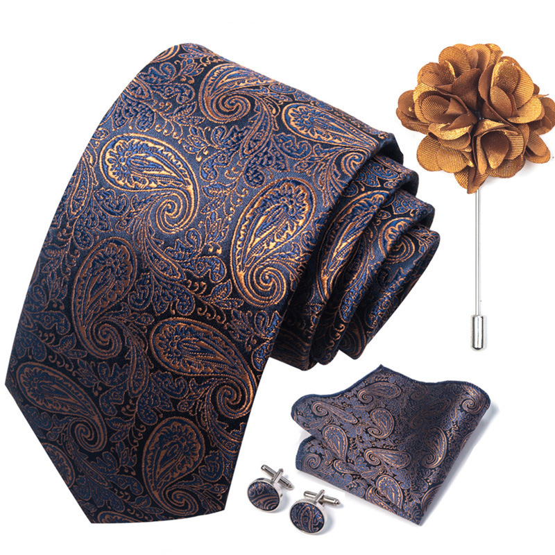 Men's Tie Suit Pocket Square Combo 8 7 Men's Tie Suit Pocket Square Combo 8 - Image 7