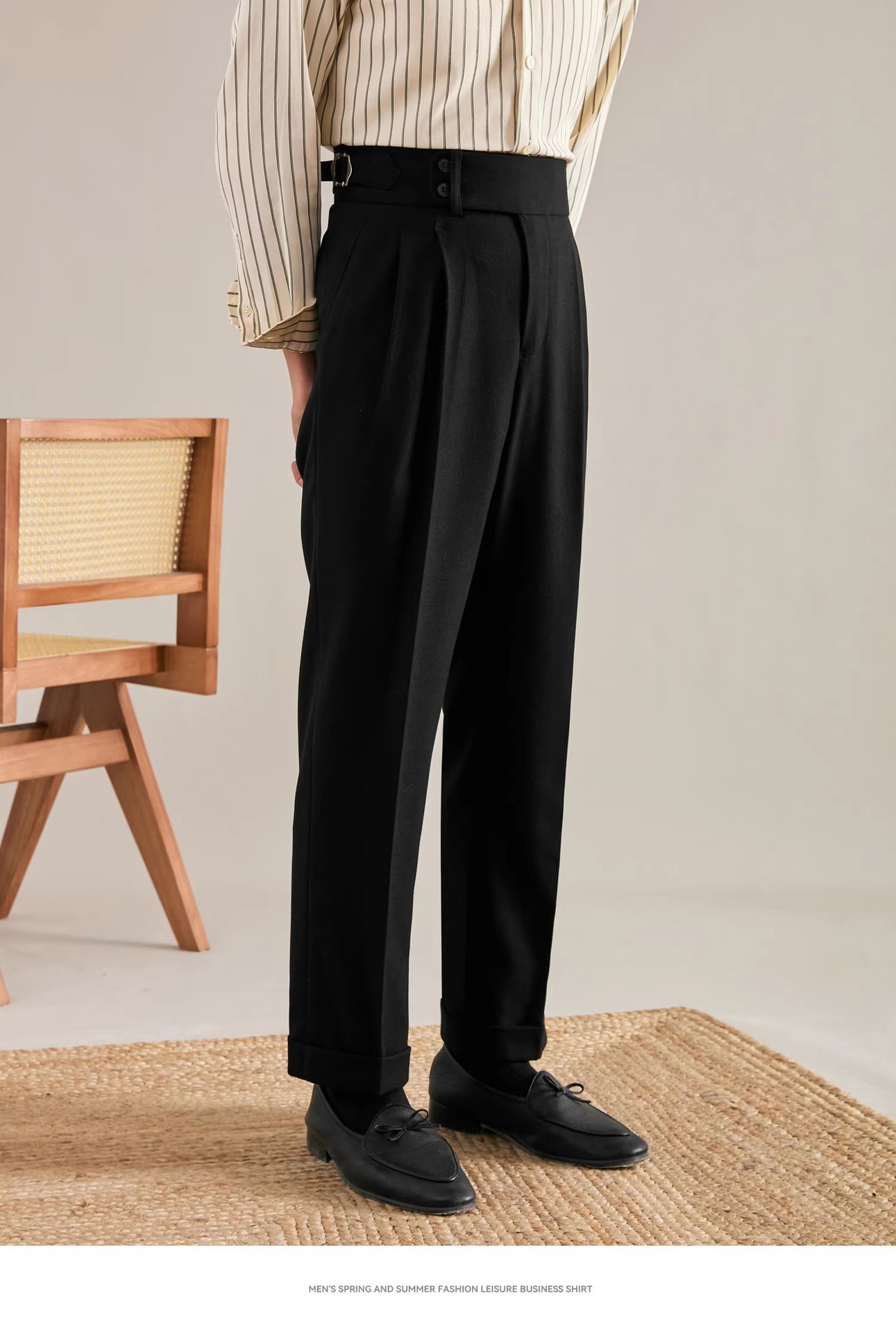 New Men's Casual Pants Advanced Draped Pants 6 New Men's Casual Pants Advanced Draped Pants - Image 6