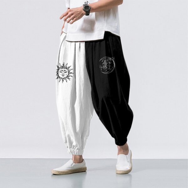 Summer Collection — Men's Loose Harem Polyester Fiber Pants Technical Joggers