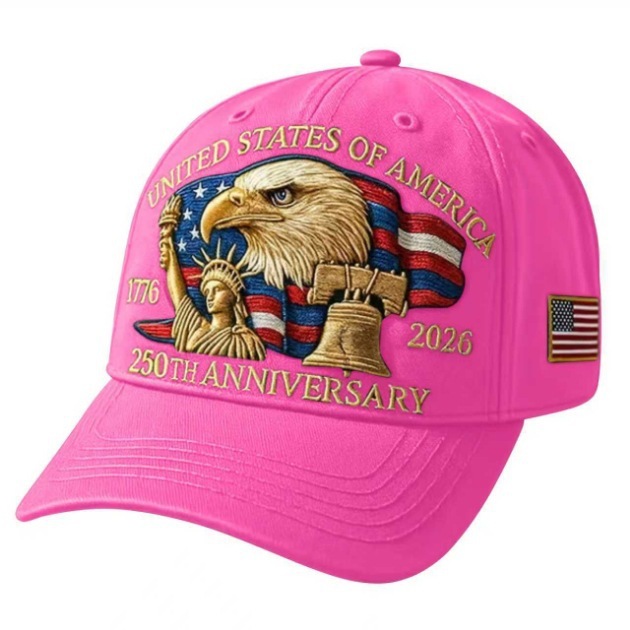 Embroidered American Eagle Head 250 Weeks Old Baseball Cap 2 Embroidered American Eagle Head 250 Weeks Old Baseball Cap - Image 2