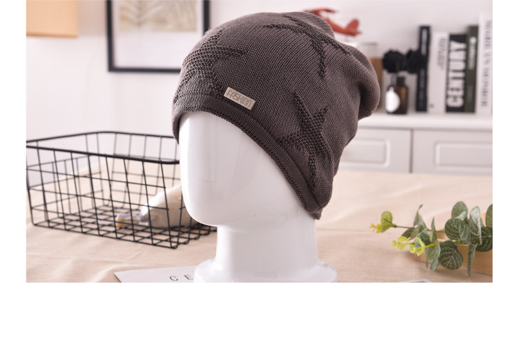 Men's Fashion Knitted Outdoor Warm Woolen Cap 3 Men's Fashion Knitted Outdoor Warm Woolen Cap - Image 3