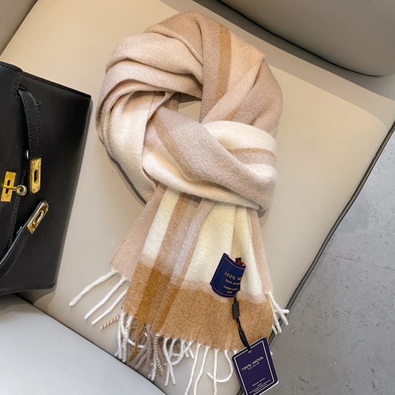 Wool Scarf Men's Winter Red New Style Fruit Green Gray 8 Wool Scarf Men's Winter Red New Style Fruit Green Gray - Image 8