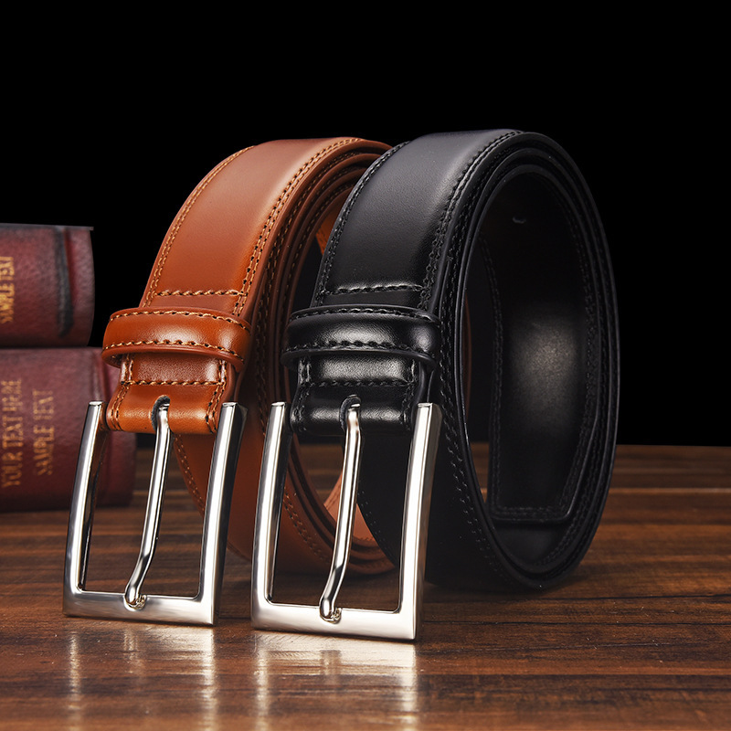 Men's Leather Belt Leather Pin Buckle Casual Belt 1 Men's Leather Belt Leather Pin Buckle Casual Belt