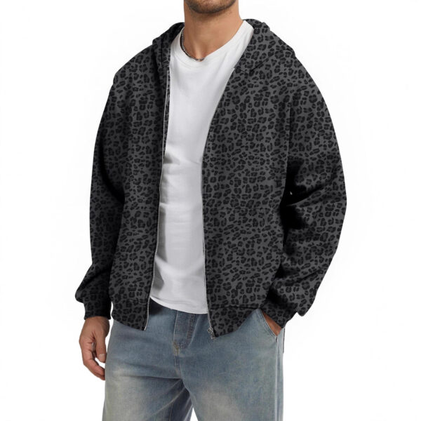 mens streetwear Camouflage Zip-Up Hoodie Men's Camo Coat