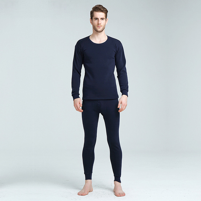 Men's Thermal Underwear Set Fleece Lined Winter Base Layer 3 Men's Thermal Underwear Set Fleece Lined Winter Base Layer - Image 3