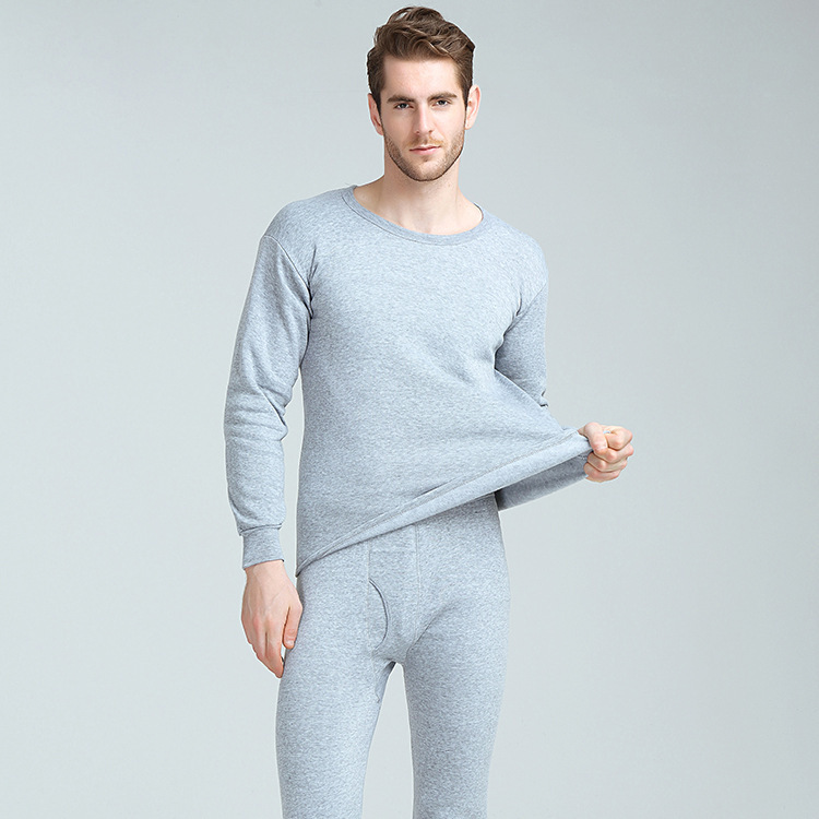 Men's Thermal Underwear Set Fleece Lined Winter Base Layer 6 Men's Thermal Underwear Set Fleece Lined Winter Base Layer - Image 6