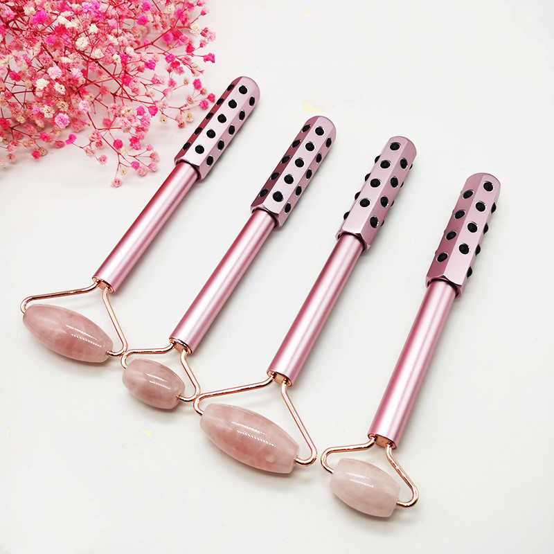 Germanium Facial Massager Rose Quartz Lifting Roller 1 Germanium Facial Massager