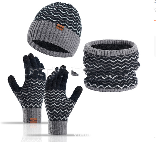 Men's Winter Warm Neck Warmer Cold-proof Knitted Hat 3 Men's Winter Warm Neck Warmer Cold-proof Knitted Hat - Image 3