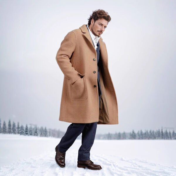 Men's Edit — Wool Overcoat | British Style Slim Fit Long coat & Pea coat