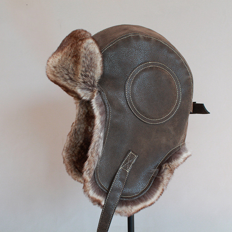 Lei Feng Hat Male Pilot Hat Female Winter Ski Hat 3 Lei Feng Hat Male Pilot Hat Female Winter Ski Hat - Image 3