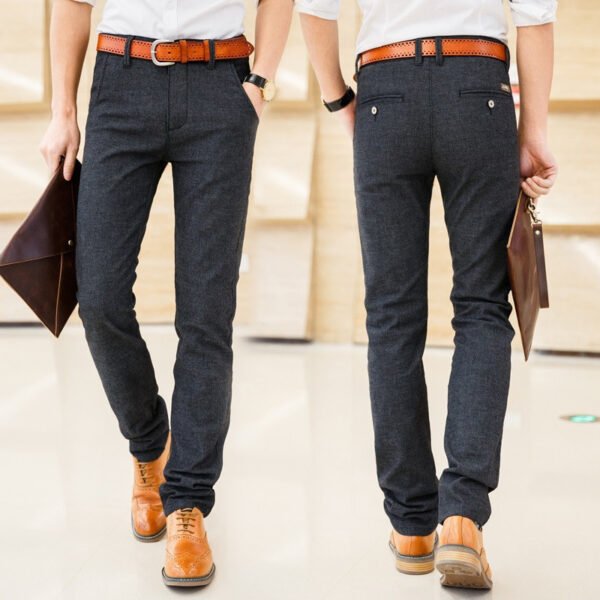 Men's Edit — Business Suit Men Ice Silk Pants