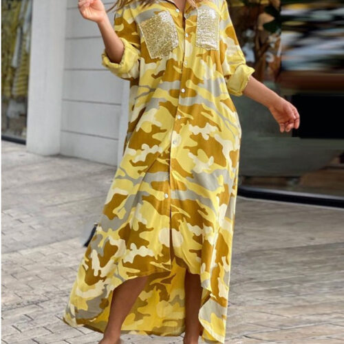 Camo Shirt Dress