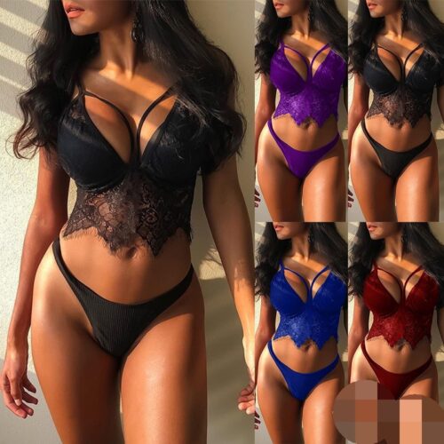Lace Bra and Panty Set Women