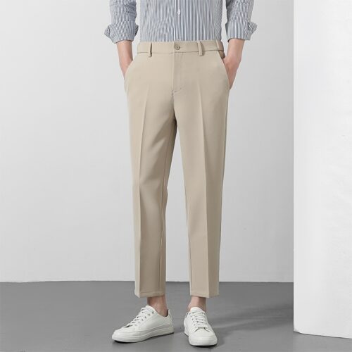 New Suit Pants Men's Ninth Casual Straight Pants