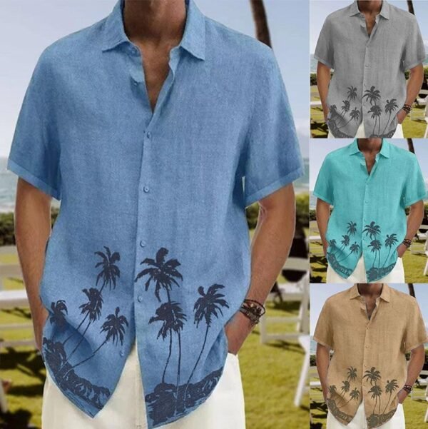 Men's Edit — Beach Shirt Short Sleeve Summer Trend Printed Top
