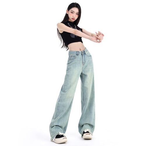 High Waist Wide Leg Jeans Women