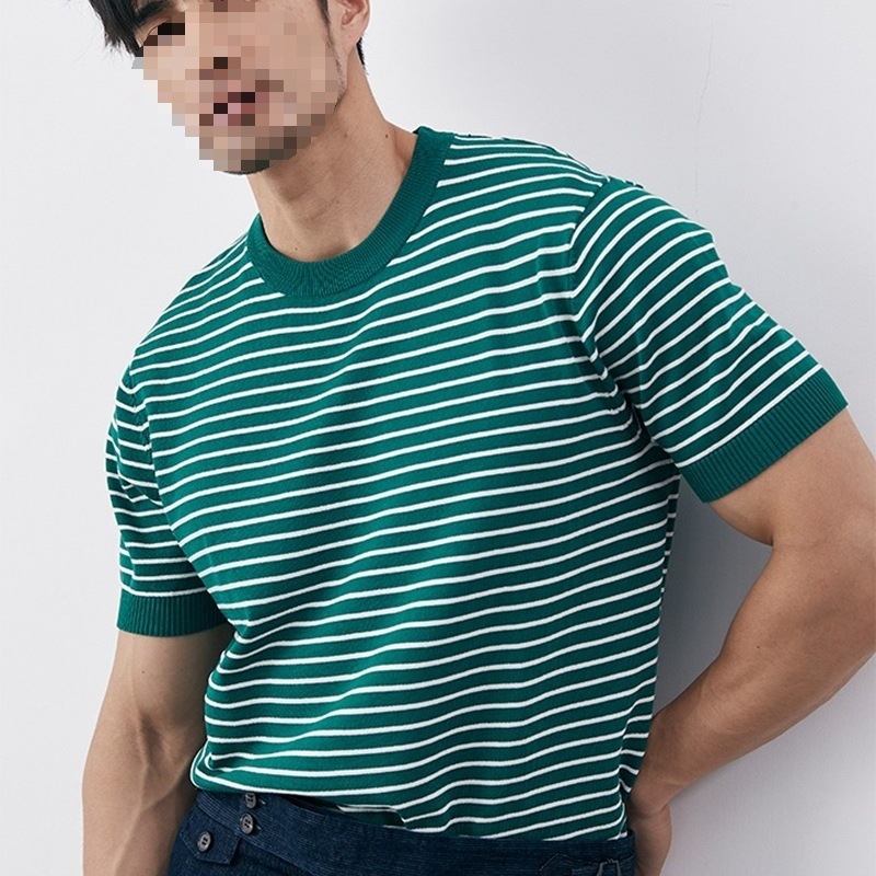 summer knit High-grade Emerald Round Neck Knitted Top 8 summer knit High-grade Emerald Round Neck Knitted Top - Image 8