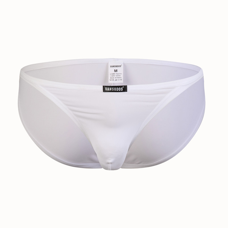 Men's Underwear Ice Silk Thong Orange | Low Rise Sexy Briefs 5 Men's Underwear Ice Silk Thong Orange | Low Rise Sexy Briefs - Image 5