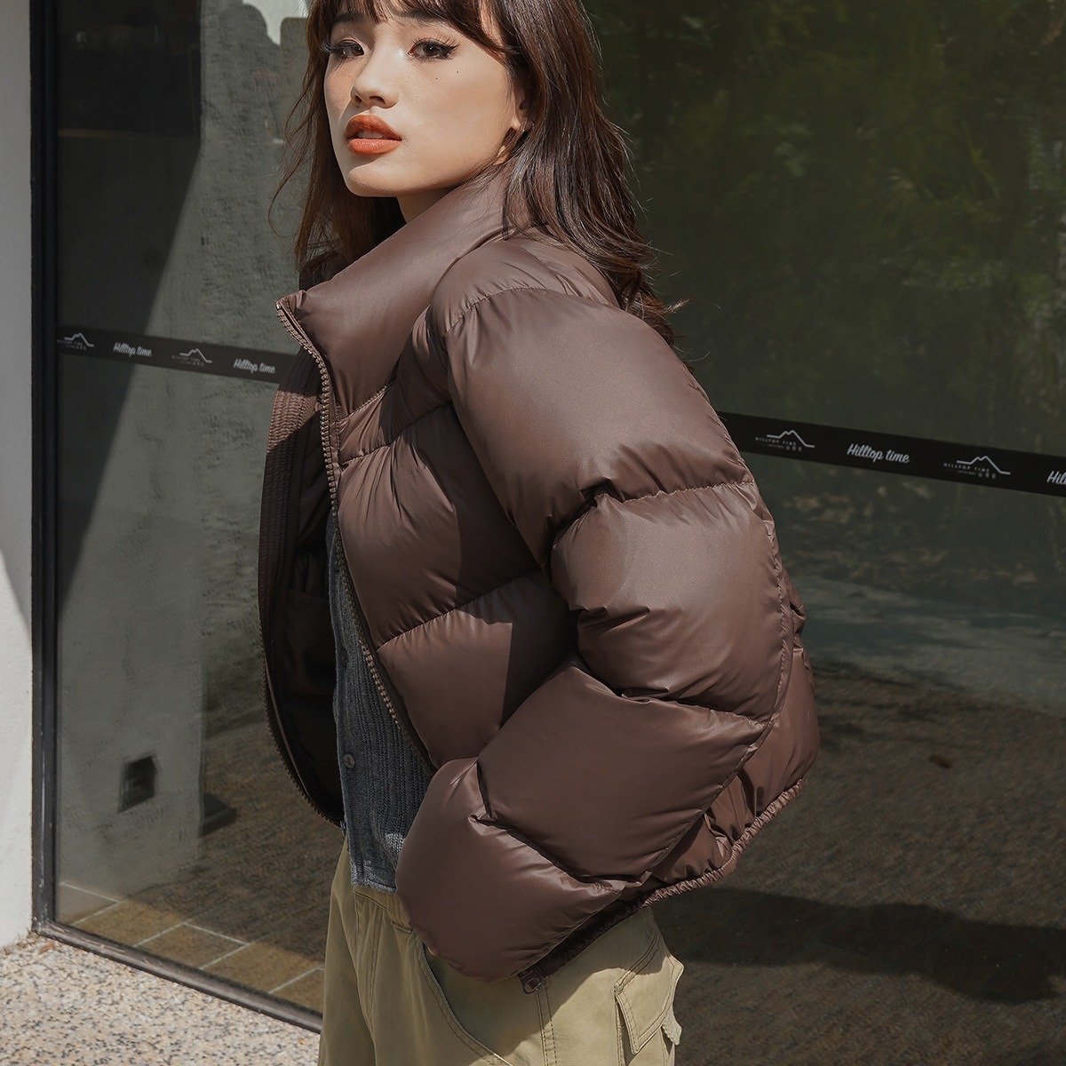 Padded Jacket Women's Short Hooded Casual Winter Coat 5 Padded Jacket Women's Short Hooded Casual Winter Coat - Image 5