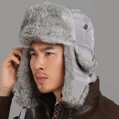 Men And Women Rabbit Fur Hat Couple Fur Skiing 9 Men And Women Rabbit Fur Hat Couple Fur Skiing - Image 9