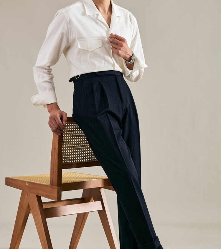 New Men's Casual Pants Advanced Draped Pants 4 New Men's Casual Pants Advanced Draped Pants - Image 4