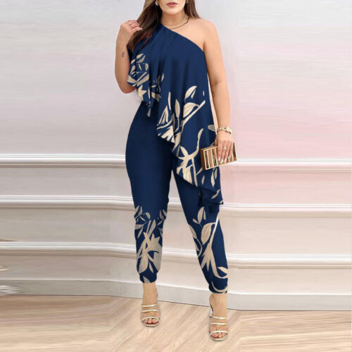 One Shoulder Jumpsuit