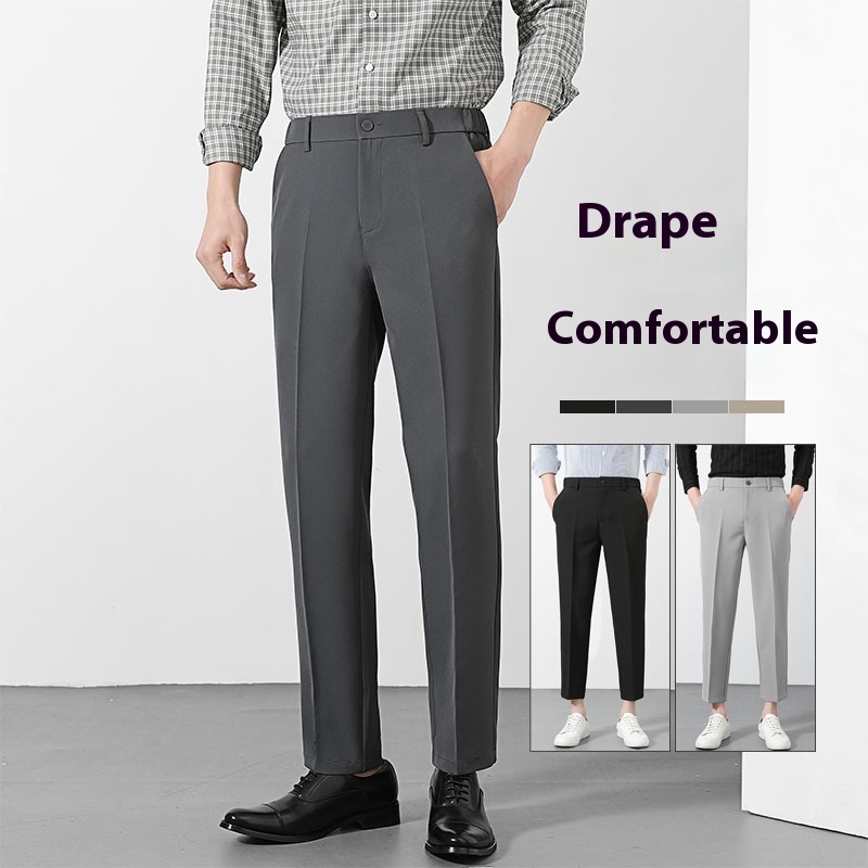 New Suit Pants Men's Ninth Casual Straight Pants 3 New Suit Pants Men's Ninth Casual Straight Pants - Image 3