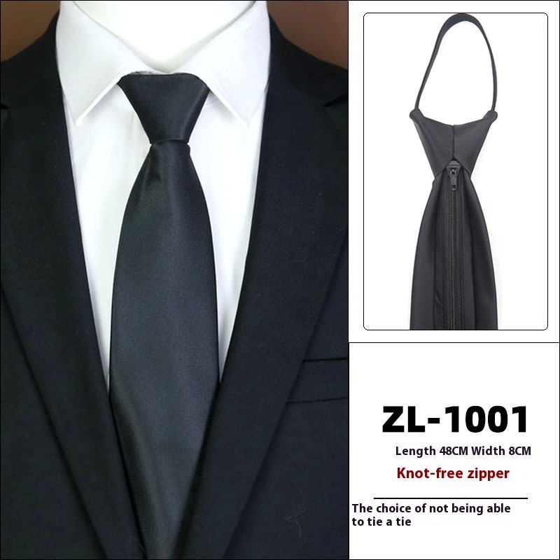 Men's Formal Wear Business Zipper Tie-free 8 Men's Formal Wear Business Zipper Tie-free - Image 8