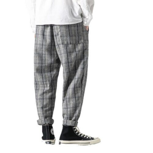 Harem pants loose woolen pants casual tunic