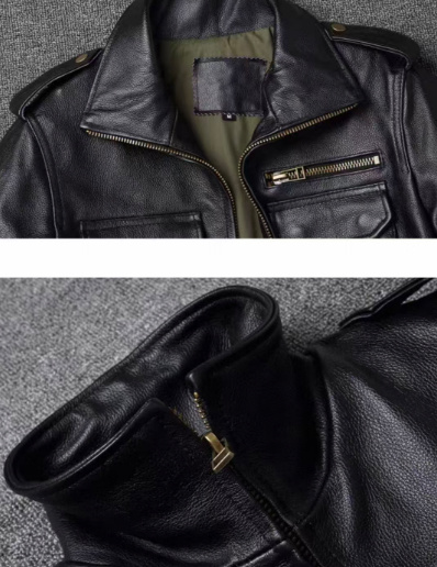 Autumn And Winter Workwear Leather Jacket For Men 2 Autumn And Winter Workwear Leather Jacket For Men - Image 2