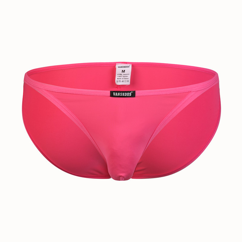 Men's Underwear Ice Silk Thong Orange | Low Rise Sexy Briefs 4 Men's Underwear Ice Silk Thong Orange | Low Rise Sexy Briefs - Image 4