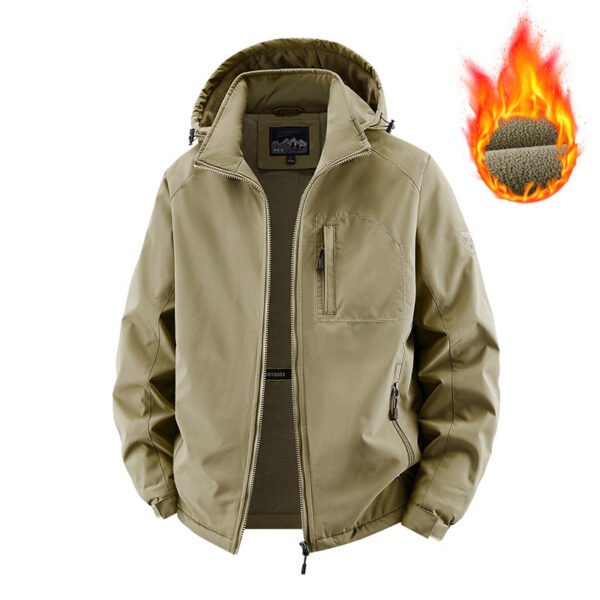 The Resort Edit — Fleece Lined Jacket Men's Hooded Thermal Winter Coat