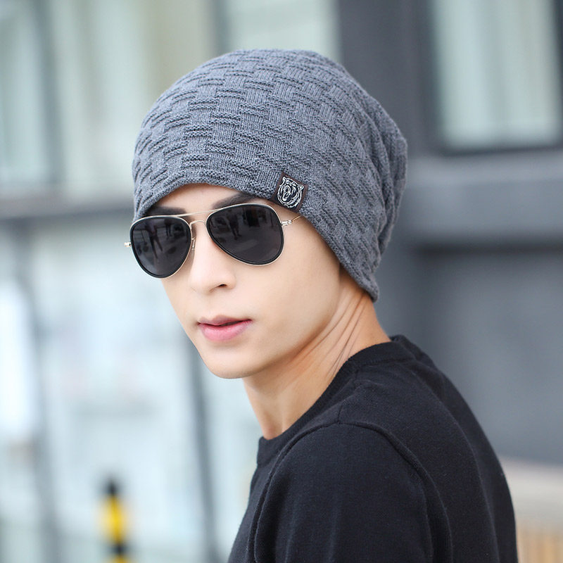 New style, cashmere and warm men's hat for autumn and winter outdoor knitted caps 4 New style, cashmere and warm men's hat for autumn and winter outdoor knitted caps - Image 4