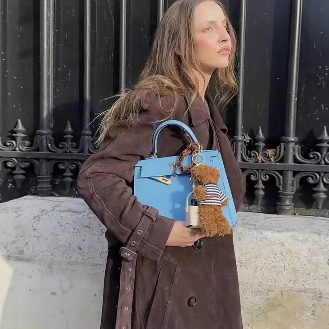 Wool Trench Coat Women's Chic Mid-Length Relaxed Fit Coat 4 Wool Trench Coat Women's Chic Mid-Length Relaxed Fit Coat - Image 4