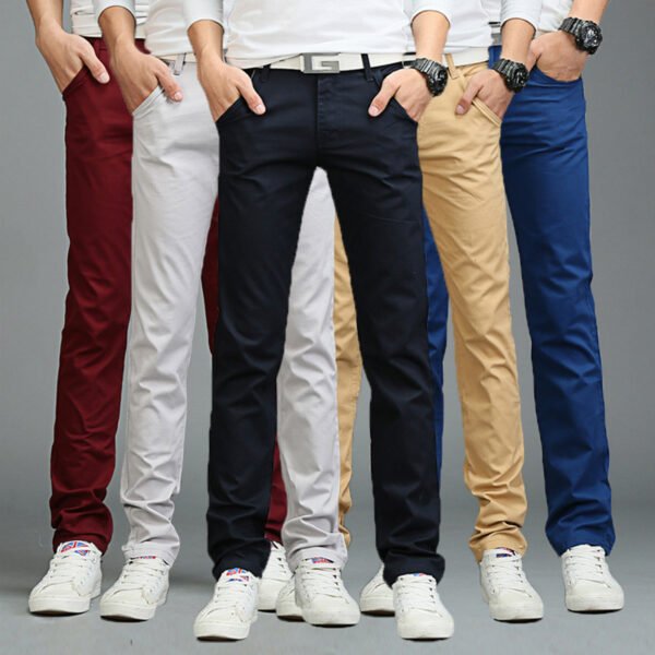 Summer Collection — Straight Leg Suit Pants Mens Summer Outfits & Cropped Style
