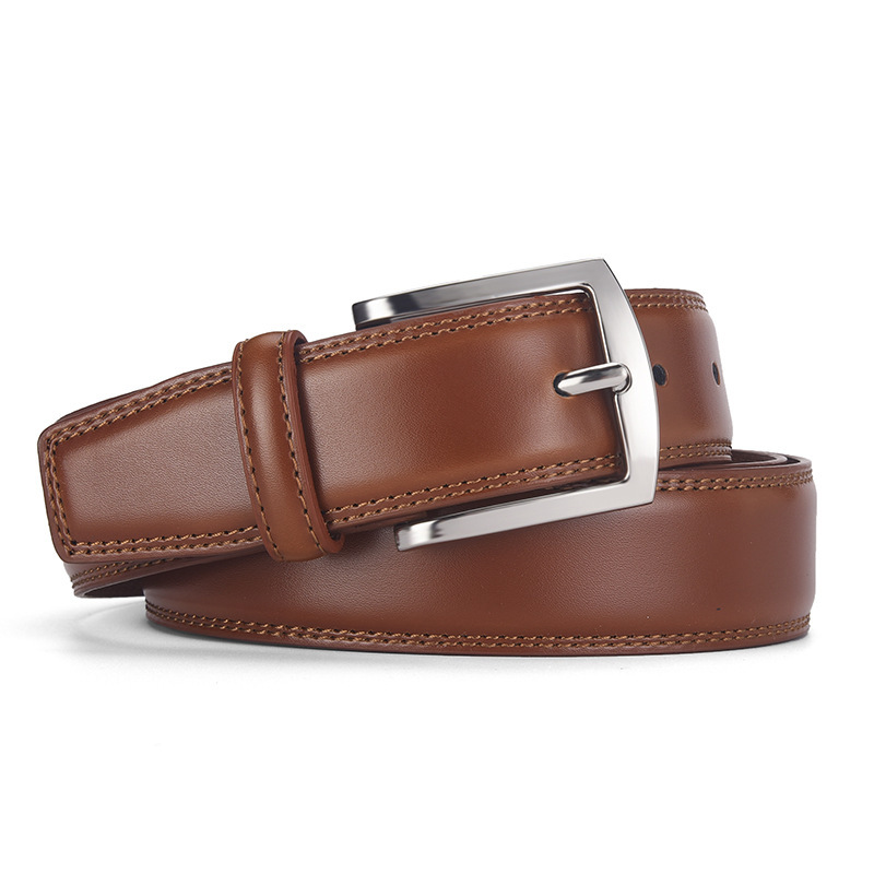 Men's Leather Belt Leather Pin Buckle Casual Belt 3 Men's Leather Belt Leather Pin Buckle Casual Belt - Image 3