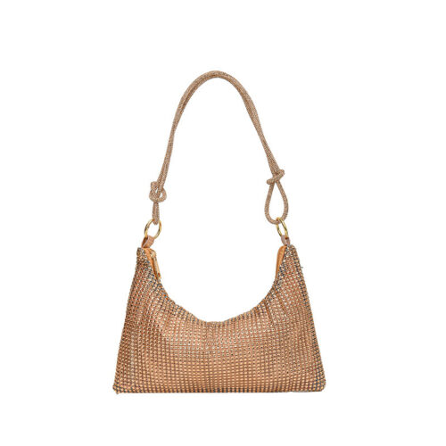 Sparkly Rhinestone Knotted Shoulder Bag