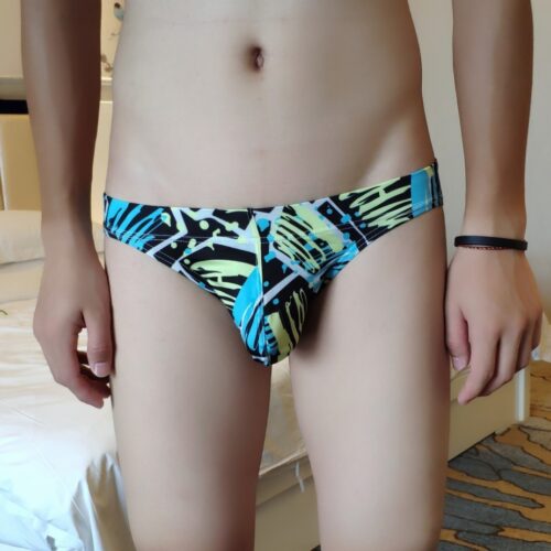 Men's Printed Trendy Briefs Tight Low Waist