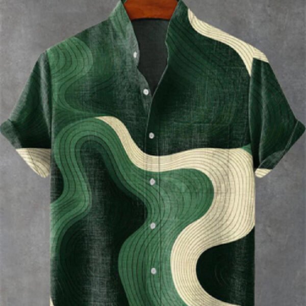 Men's Edit — Men's Printed Shirt Abstract 3D Graphic Summer Top