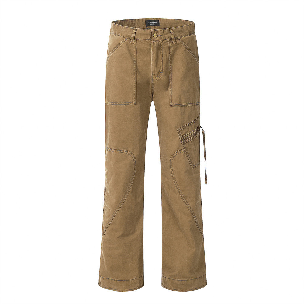 American Multi-pocket Cargo Pants Men 3 American Multi-pocket Cargo Pants Men - Image 3
