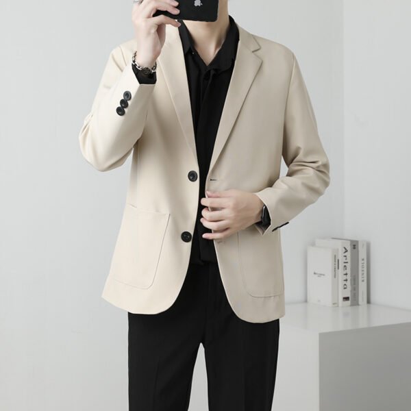 The Resort Edit — Men's Blazer Summer Drapey Black Lightweight Gown