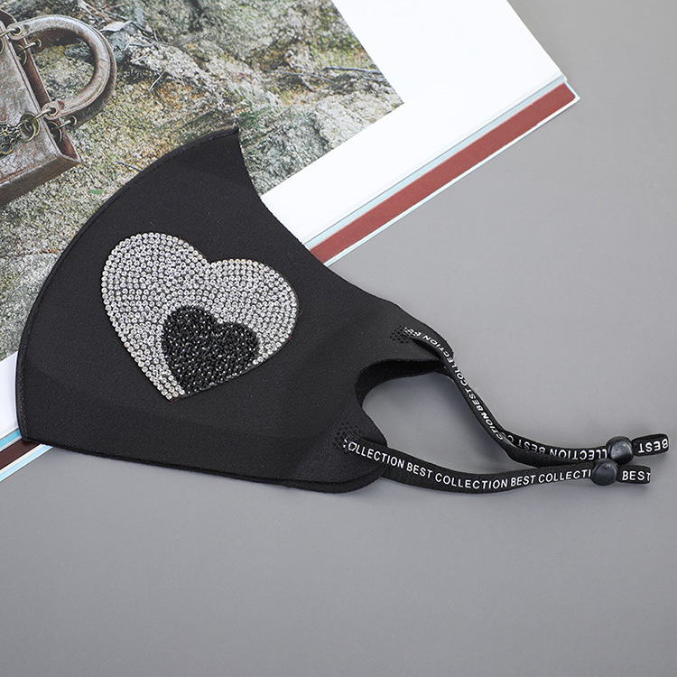 Rhinestone Smiley Butterfly Pattern Sun Block And Dustproof Mask 2 Rhinestone Smiley Butterfly Pattern Sun Block And Dustproof Mask - Image 2