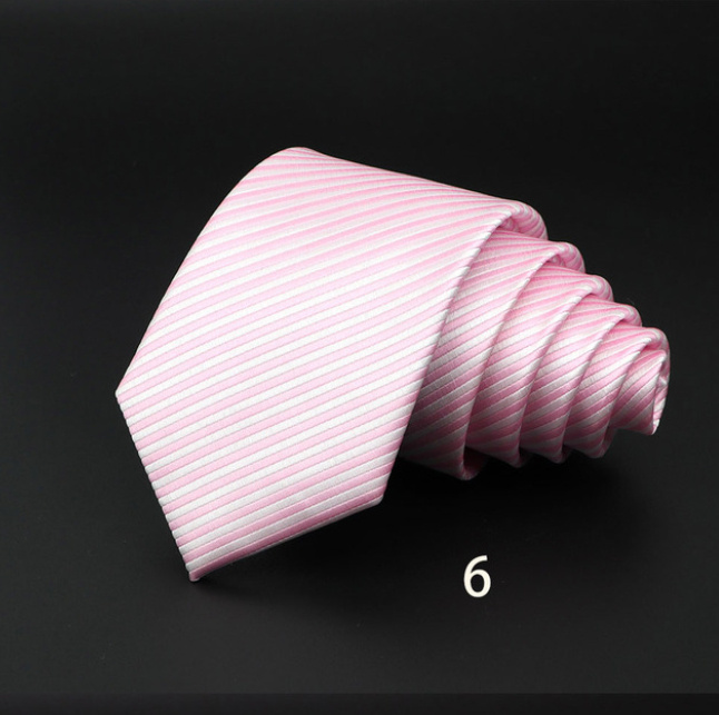 Men's Striped British Gentleman Polyester Fiber Tie 5 Men's Striped British Gentleman Polyester Fiber Tie - Image 5