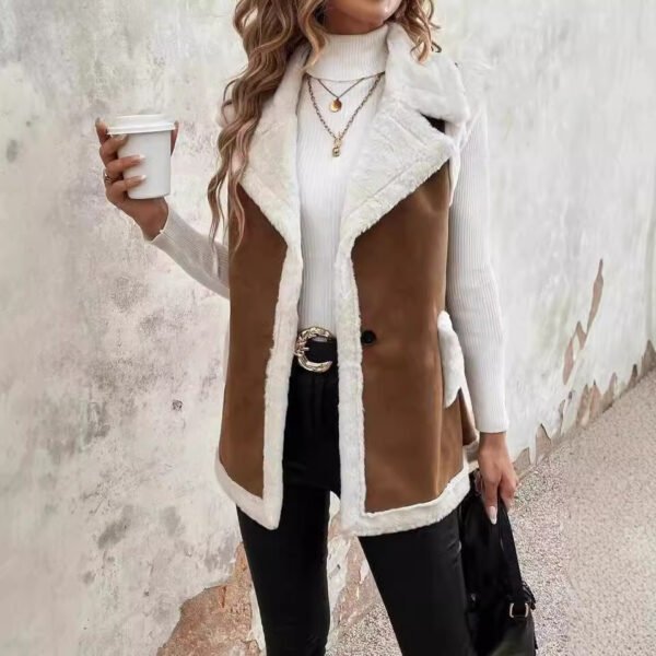 The Resort Edit — Lamb Wool Vest Thick Teddy Fleece Padded Sheepskin Gilet
