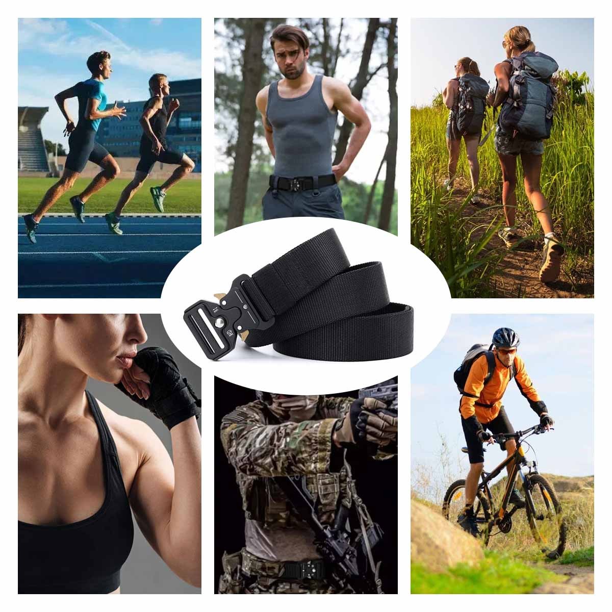 Men Multifunction Nylon Military Tactical Adjustable Waist Belt Quick Release Belt 6 Men Multifunction Nylon Military Tactical Adjustable Waist Belt Quick Release Belt - Image 6
