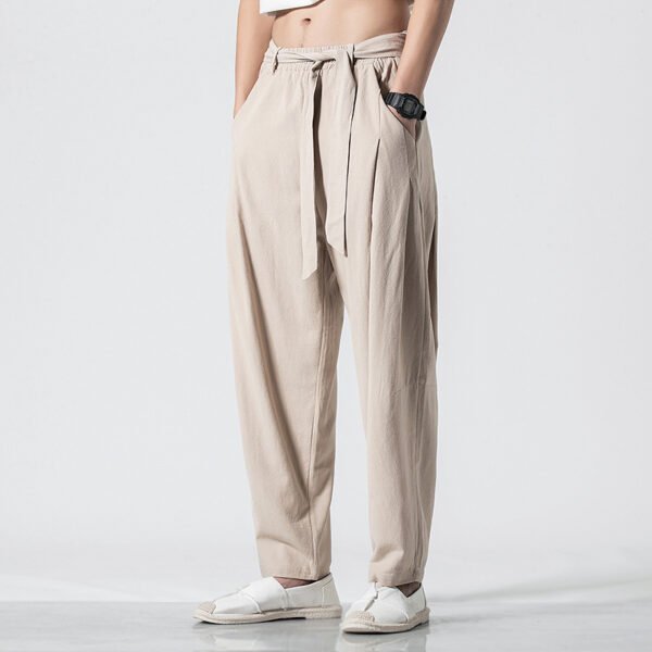 Summer Collection — Straight Leg Harem Pants Men Plain Minimalist Summer Outfits