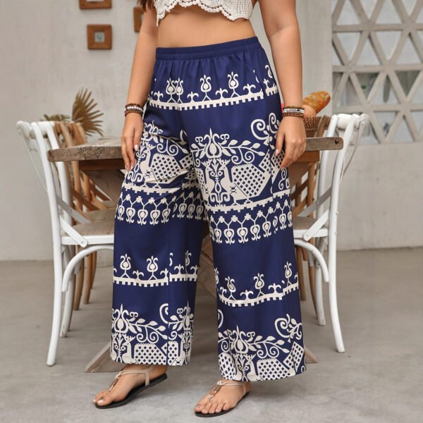 Summer Collection — High Waisted Palazzo Pants Floral Boho Summer Trousers