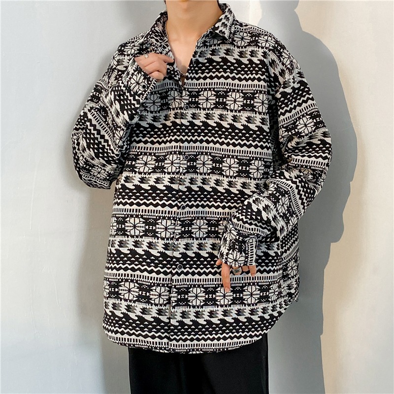 Long Sleeve Shirt Japanese Style Retro Ethnic Casual Top 8 Long Sleeve Shirt Japanese Style Retro Ethnic Casual Top - Image 8