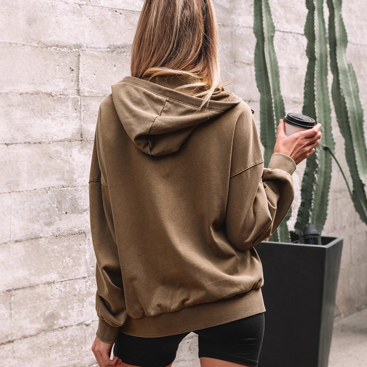 Loose Casual Style Large Pocket Patchwork Sweatshirt 7 Loose Casual Style Large Pocket Patchwork Sweatshirt - Image 7