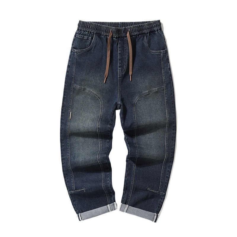 Loose Elastic Long Jeans For Men 3 Loose Elastic Long Jeans For Men - Image 3